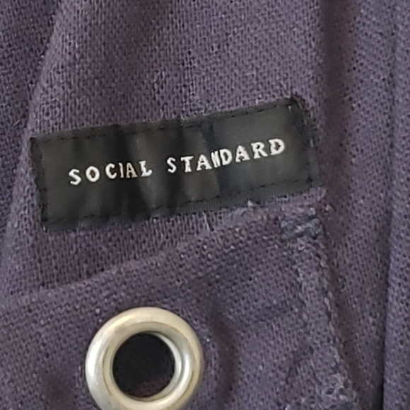 Social Standard By Sanctuary Linen Blend Jogger Pants Size Small Blue - Picture 12 of 13